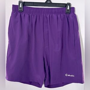 Cakulo Shorts Mens Sz Small (Waist 13.5”) Purple 5" Running - Quick Dry - Lined